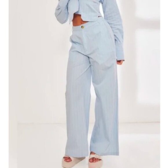 PrettyLittleThing Pants - PrettyLittleThing Women’s Pinstripe‎ Dress Pant